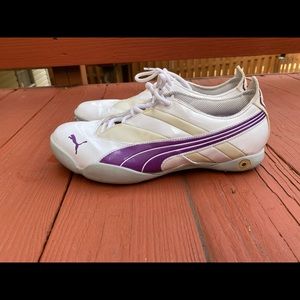 Puma Mens Speed White White Running Shoes Sneakers Size 8